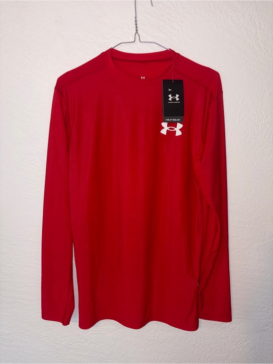 Under Armour Other - Under Armour Red Long-Sleeve HeatGear Crew